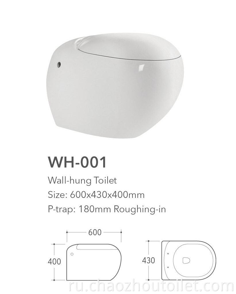 Wh 001 Wall Hung Toilet